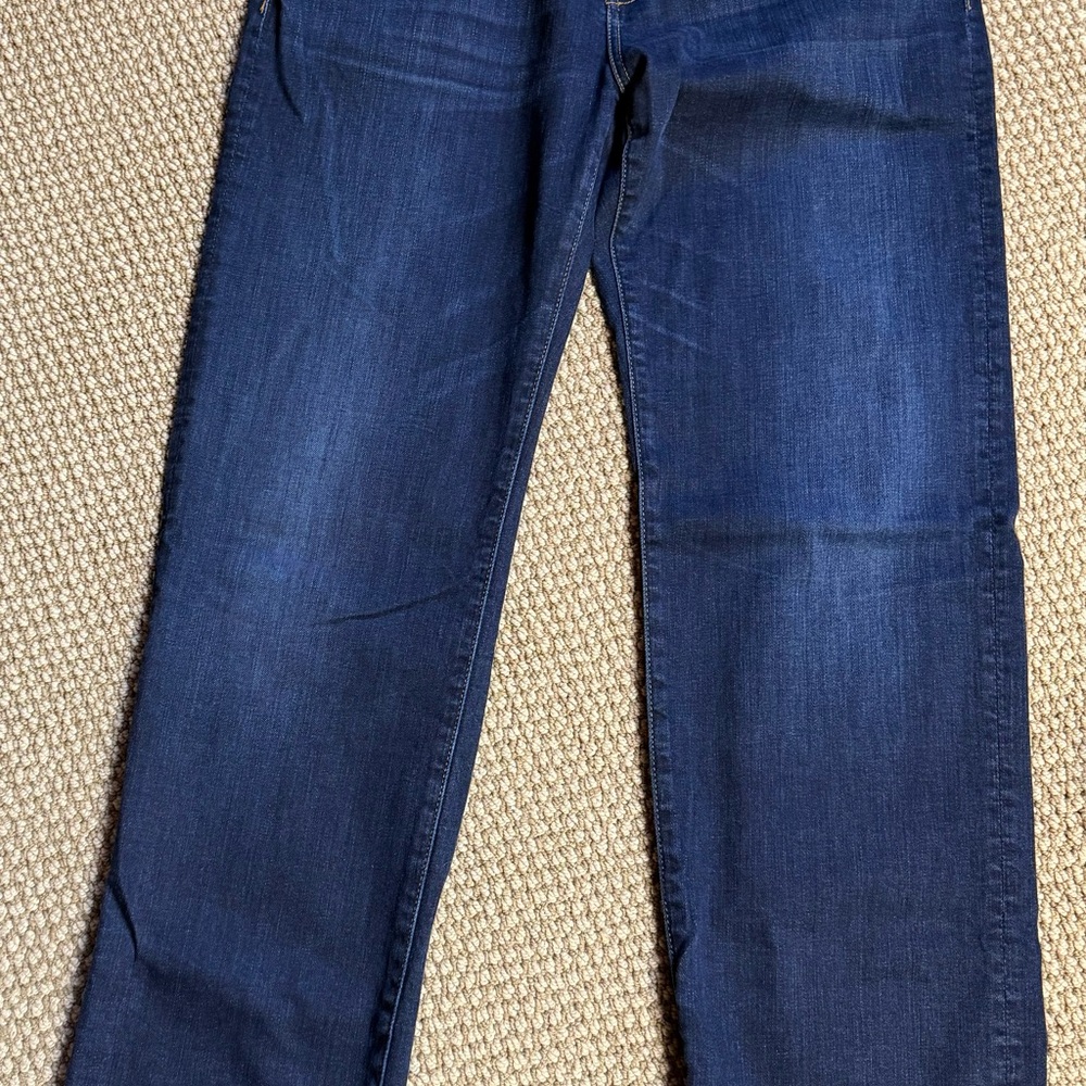 7 For All Mankind Dark Blue Men's Straight Jeans
